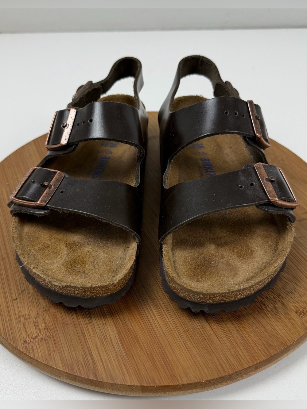 Birkenstock Milano Habana oiled Leather Sandals - Picture 2 of 9